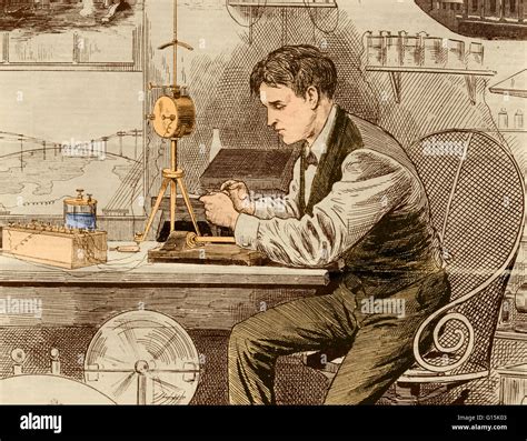 Thomas Edison telegraph operator